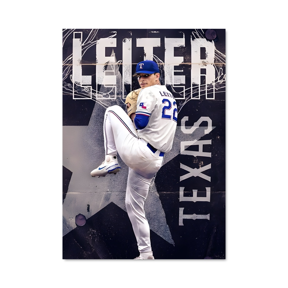 Poster Jack leiter – affiche Baseball